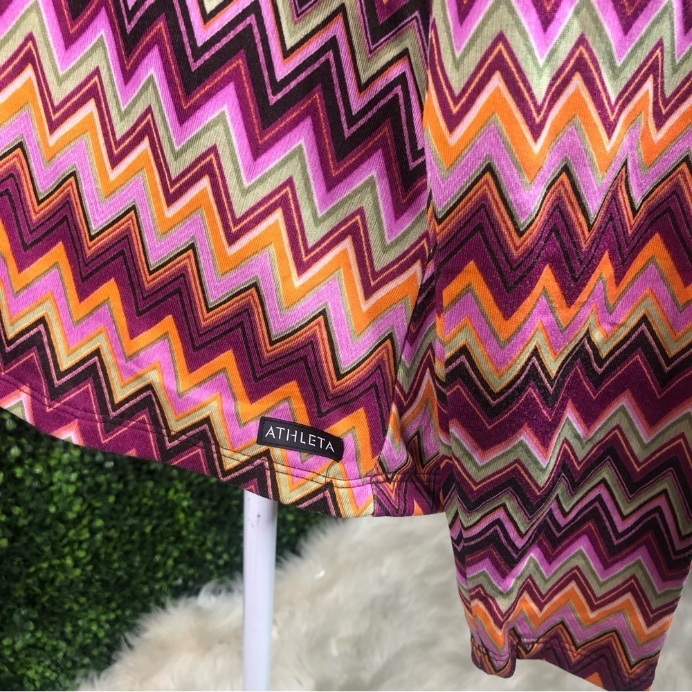 Athleta multicolor zigzag quarterzip sweater‎ - image 10